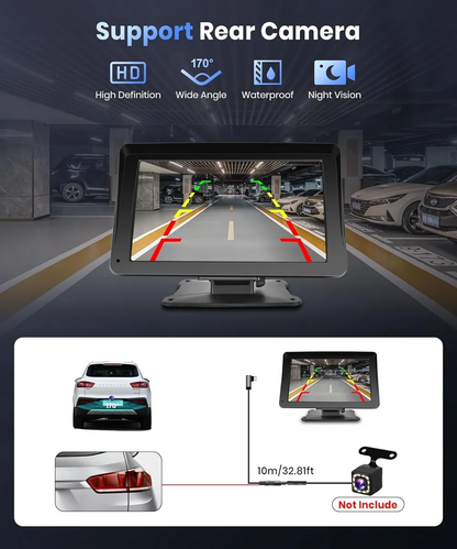 🚗📱 Convierte tu carro en un auto Inteligente Pantalla CarPlay + Cámara de Reversa